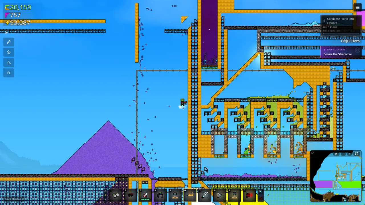 Sandustry beginner underground factory building and mining